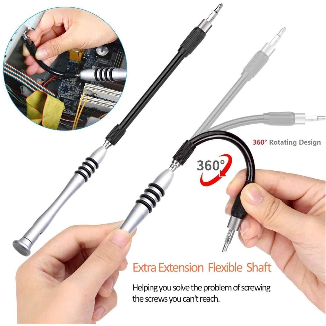 110 in 1 Watch Mobile Phone Disassembly Maintenance Tool Multi-function Chrome Van ... (Black Red)
