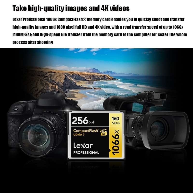Lexar 1066X CF Card Camera SLR Camera High-speed Memory Card, Capacity: 32GB