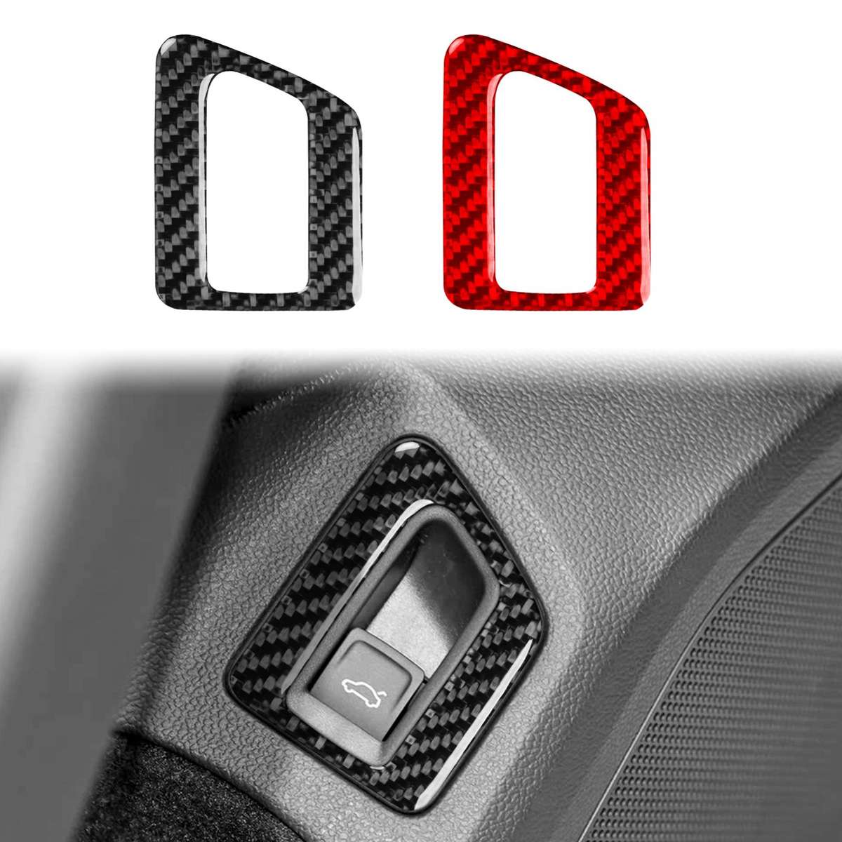 For Volkswagen Magotan / CC Left-Hand Drive Trunk Switch Sticker(Black)