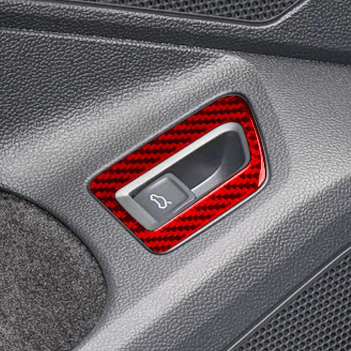For Volkswagen Magotan / CC Left-Hand Drive Trunk Switch Sticker(Black)