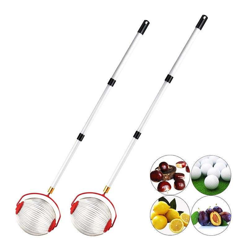 Garden Tools Nut Collector Fruit Picker Picking Walnut Picking Chestnut Picker, Style:Telescopic Rod