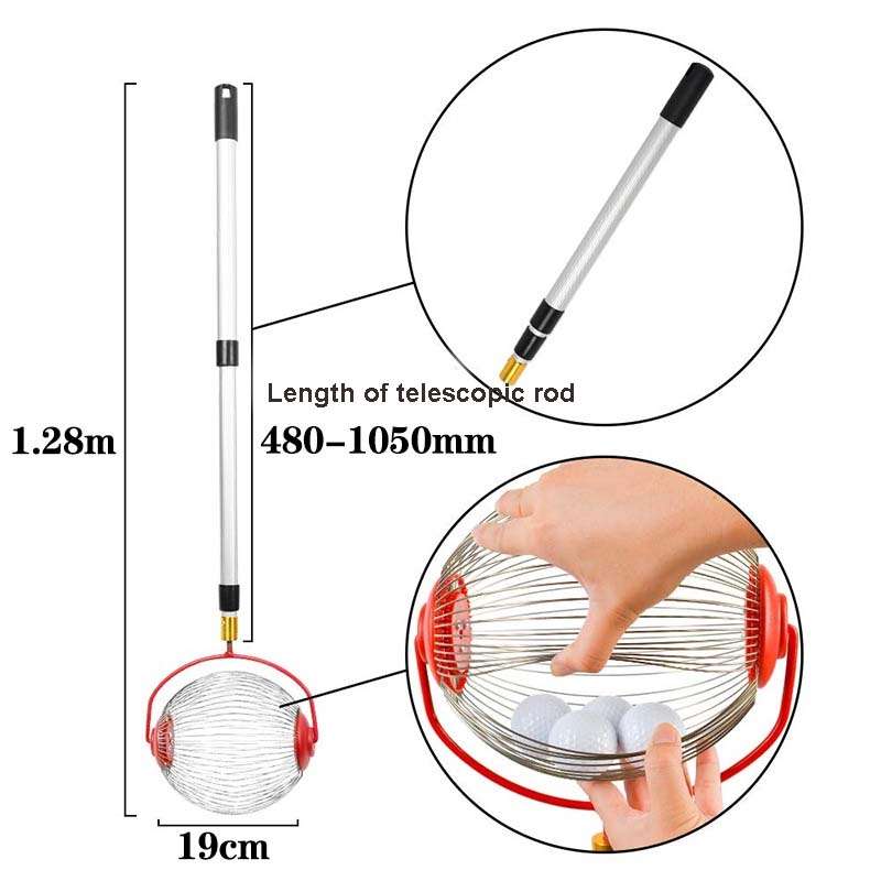 Garden Tools Nut Collector Fruit Picker Picking Walnut Picking Chestnut Picker, Style:Telescopic Rod