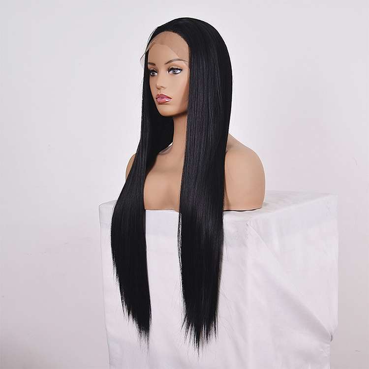 Straight Lace Front Human Hair Wigs, Stretched Length:14 inches, Style:2