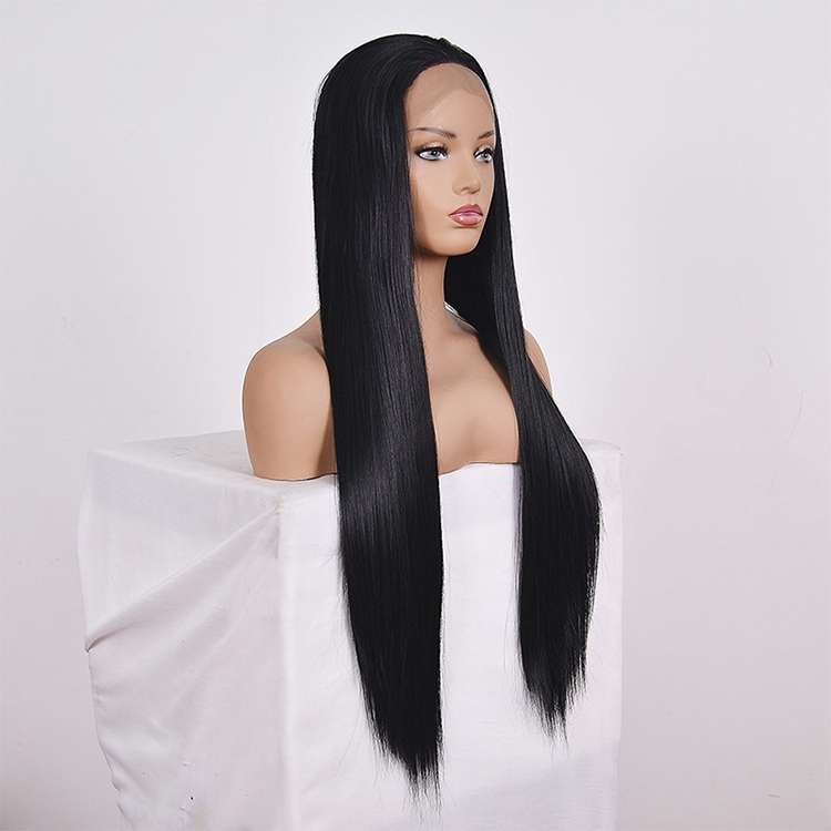 Straight Lace Front Human Hair Wigs, Stretched Length:14 inches, Style:2