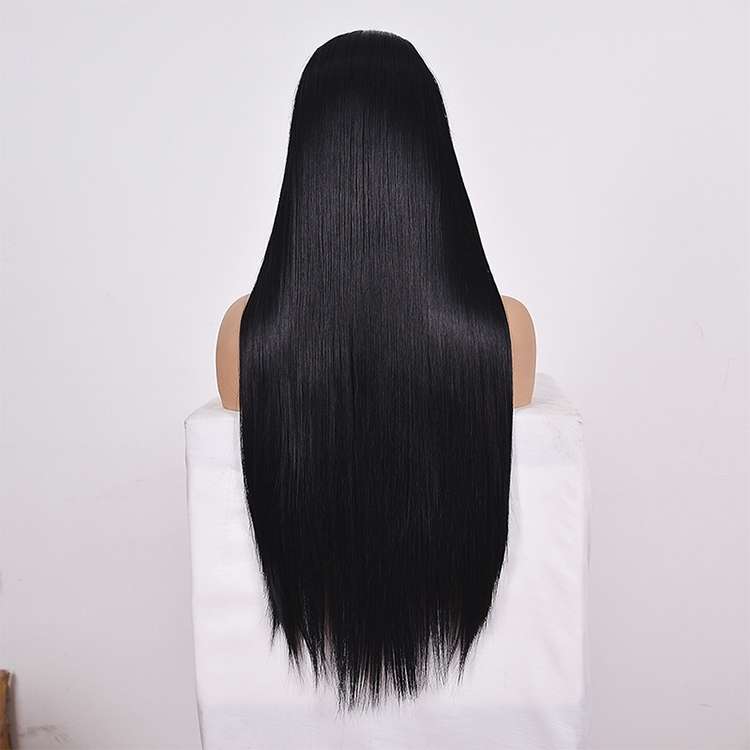 Straight Lace Front Human Hair Wigs, Stretched Length:14 inches, Style:2