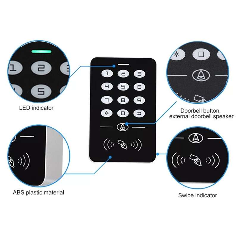 Simple IDIC Card Access Control All-in-one Machine Key Touch Access Control Controller Induction C