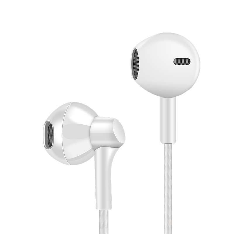 PTM P7 Stereo Wire-controlled Earphone with Microphone, Cable Length: 1.2m(Black)