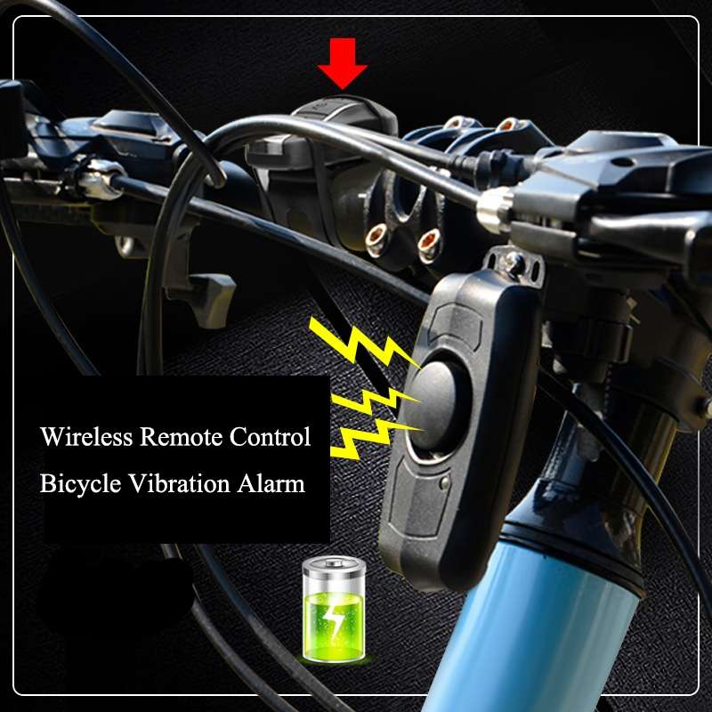 Bicycle Lock Anti-theft Anti-lost USB Charging Wireless Remote Control Vibration Alarm Detector Sens