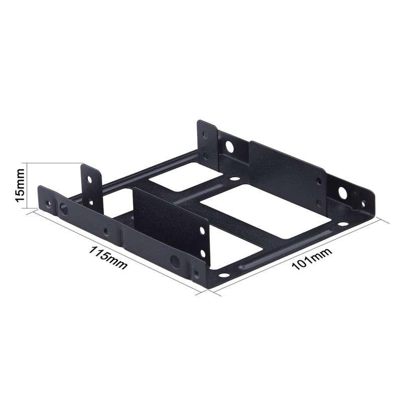 2.5 Inch to 3.5 Inch External HDD SSD Metal Mounting Kit Adapter Bracket With SATA Data Power Cabl