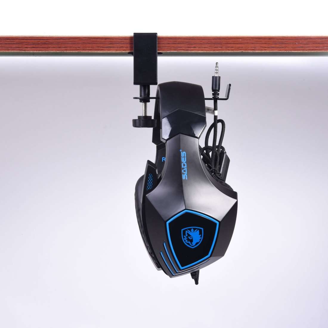 Internet Cafe Headset Bracket Gaming Headset Accessories 360-Degree Rotatable Metal Headset Hook