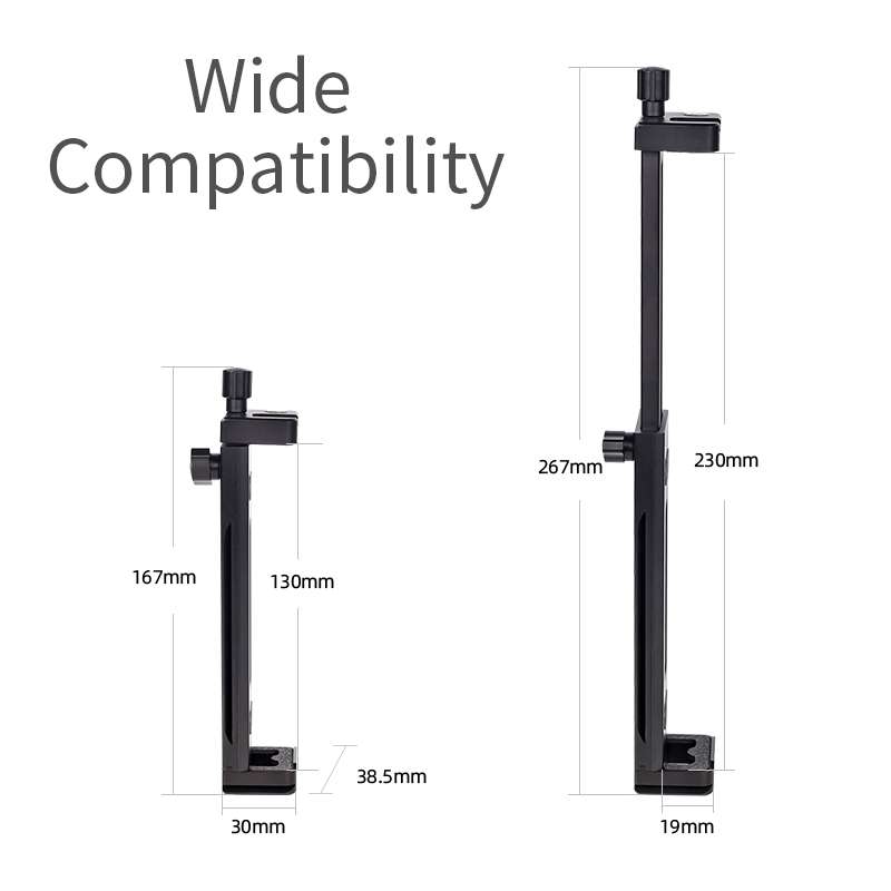 Xiletu Xj15 Live Broadcast Desktop Full Metal Tripod Mount Tablet Pc Phone Clamp With ... (Black)