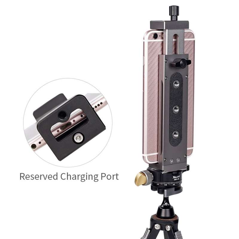 Xiletu Xj15 Live Broadcast Desktop Full Metal Tripod Mount Tablet Pc Phone Clamp With ... (Black)
