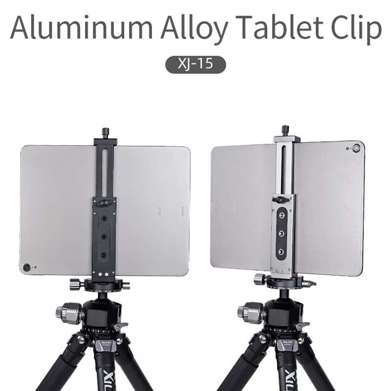 Xiletu Xj15 Live Broadcast Desktop Full Metal Tripod Mount Tablet Pc Phone Clamp With ... (Black)