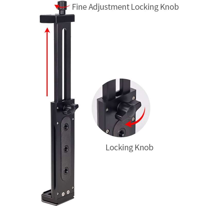 Xiletu Xj15 Live Broadcast Desktop Full Metal Tripod Mount Tablet Pc Phone Clamp With ... (Black)