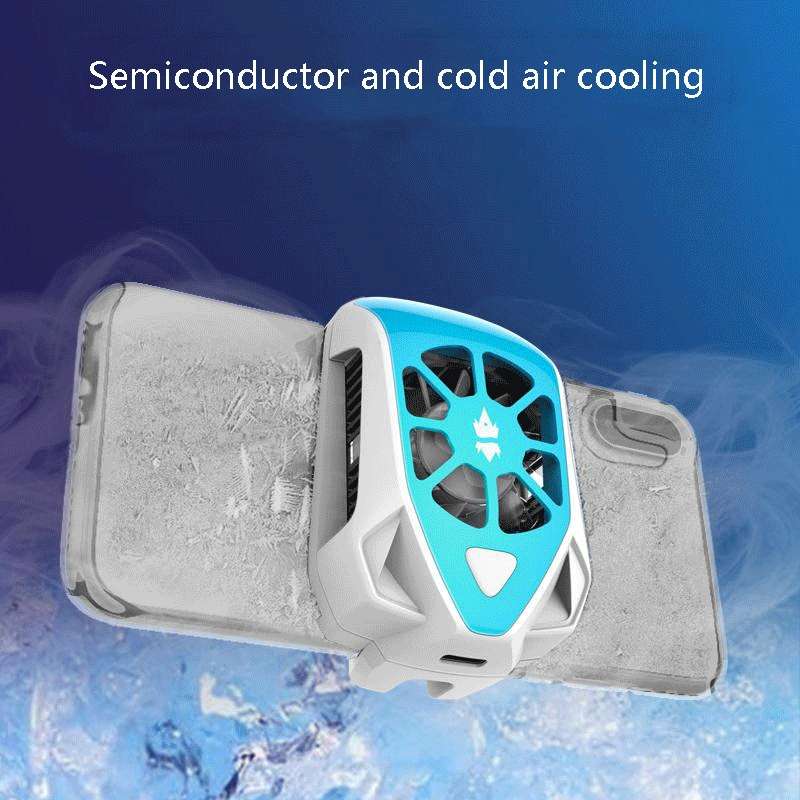 Glacier Mobile Phone Cooling Back Clip Mobile Phone Cooling Aid Semiconductor + Fan Mobile Phone R