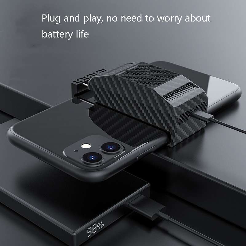 USB Vibration-free Silent Mobile Phone Cooler Semiconductor Cooling Radiator for ... (Dark Green)