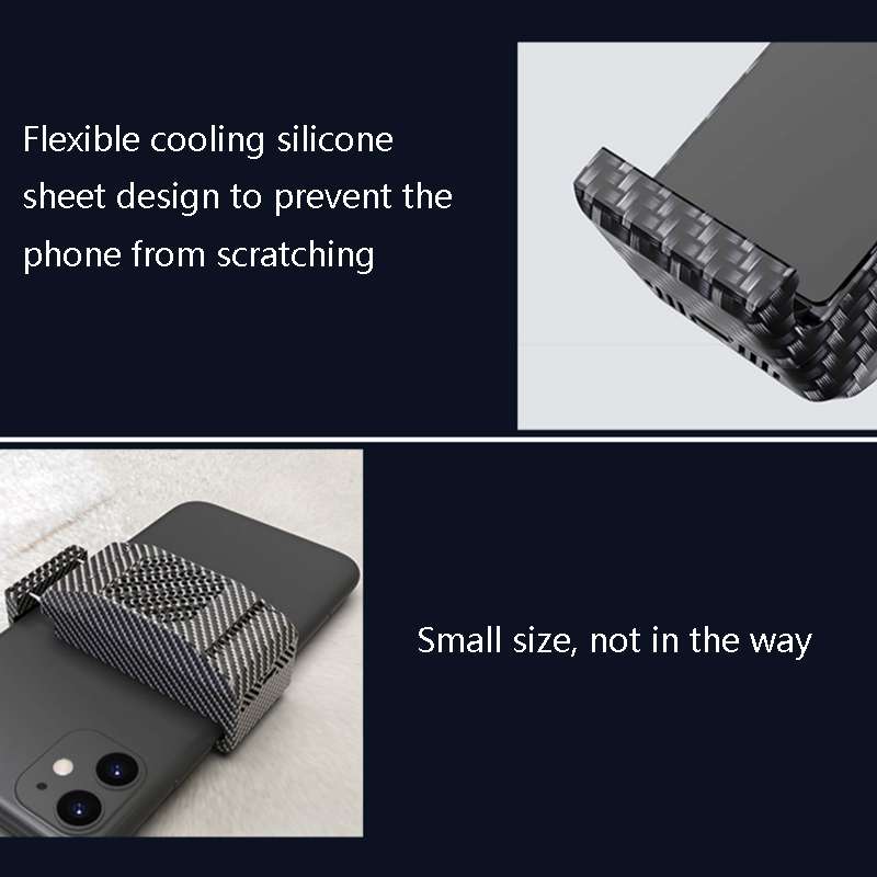 USB Vibration-free Silent Mobile Phone Cooler Semiconductor Cooling Radiator for ... (Dark Green)