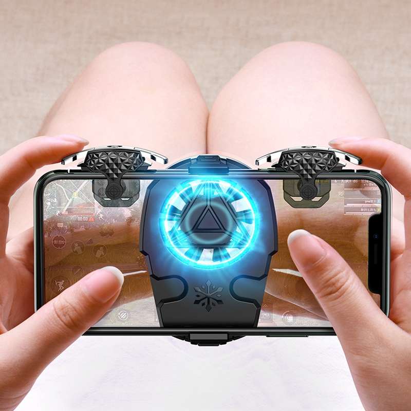 Z02 All-In-One Wind Cooling Mobile Phone Radiator Game Auxiliary Button Shooti ... (Plug-in Model)