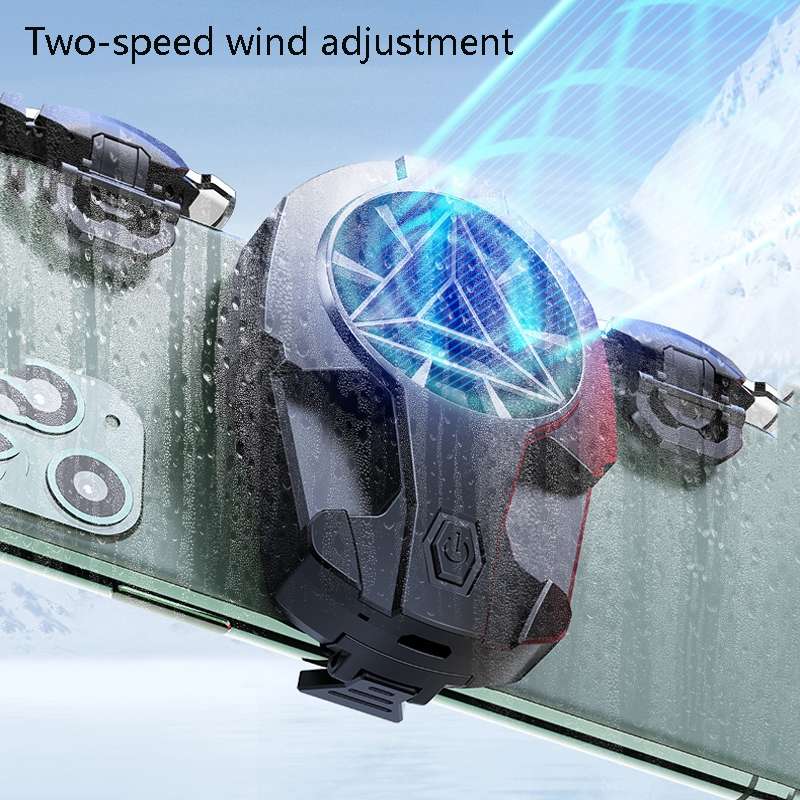 Z02 All-In-One Wind Cooling Mobile Phone Radiator Game Auxiliary Button Shooti ... (Plug-in Model)