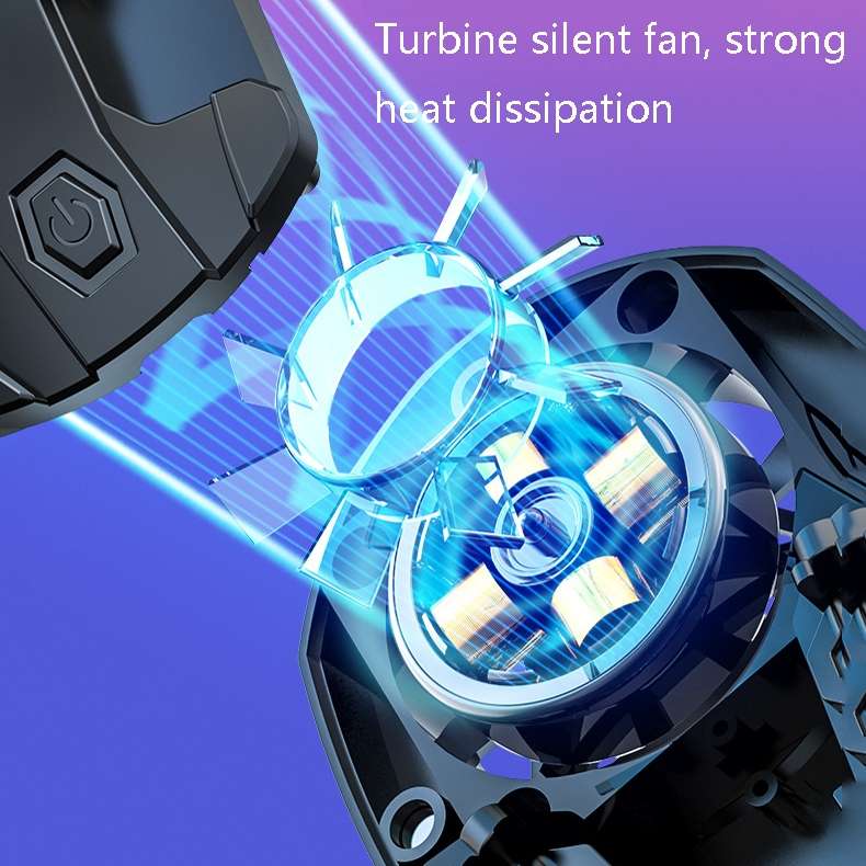 Z02 All-In-One Wind Cooling Mobile Phone Radiator Game Auxiliary Button Shooti ... (Plug-in Model)