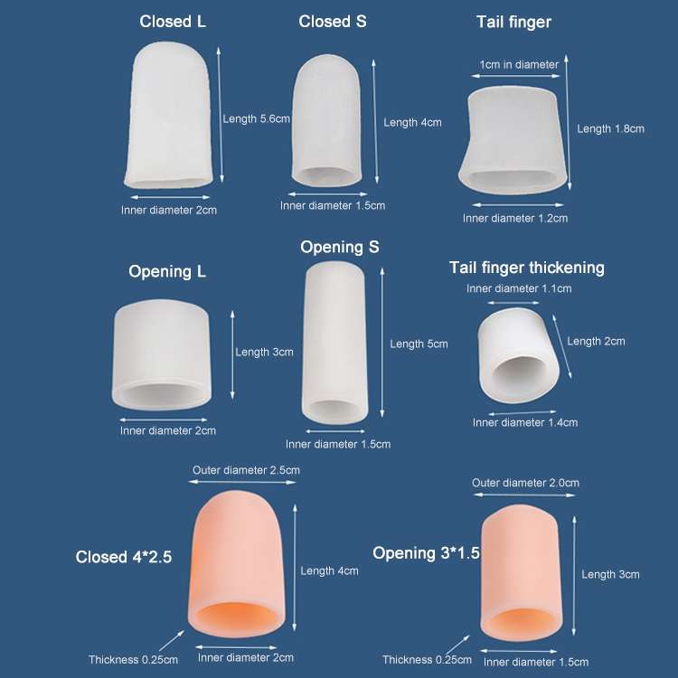 5 PCS Corn Toe Cover Finger Toe Care Set Color Random Delivry, Style:Open S