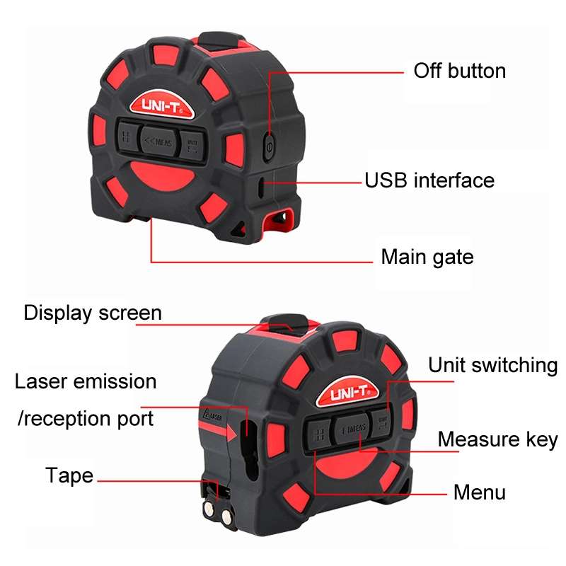 UNI-T Handheld Rangefinder Infrared Electronic Ruler Tool, Model:LM50T 50m
