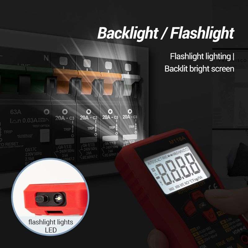 ANENG M118A High-Precision Automatic Range Multimeter Multi-Function Small Electrician Instrumentati