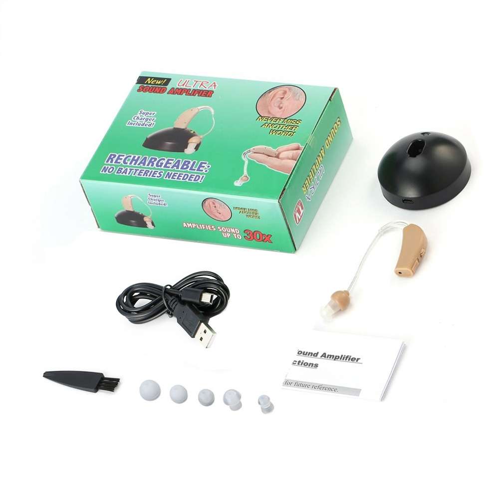 Rechargeable Hearing Aids Hearing Aids For The Elderly, Specification: EU Plug