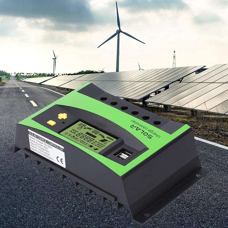 40A 12V/24V AUTO PWM Solar Charge Controller USB Output Solar Controller