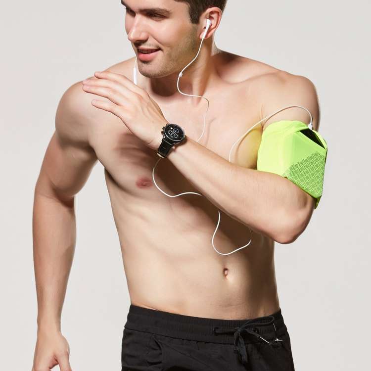 Reflective Motion Arm Bag Close Mobile Phone Bag, Size:S(Fluorescent Yellow)