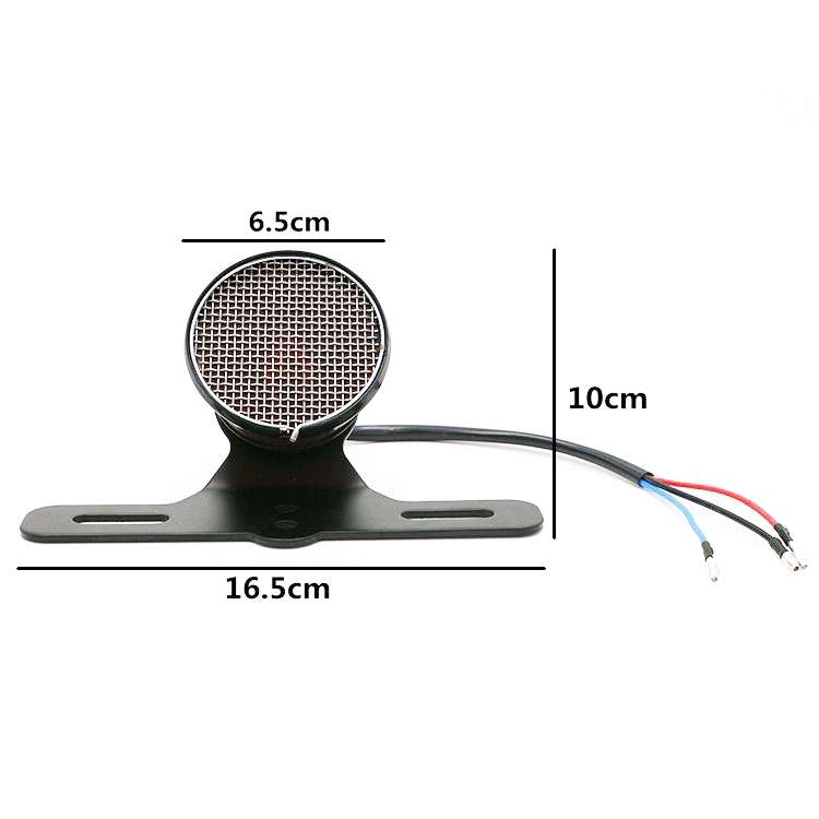 Motorcycle Retro Modified Universal Metal Brake Light LED Tail Light