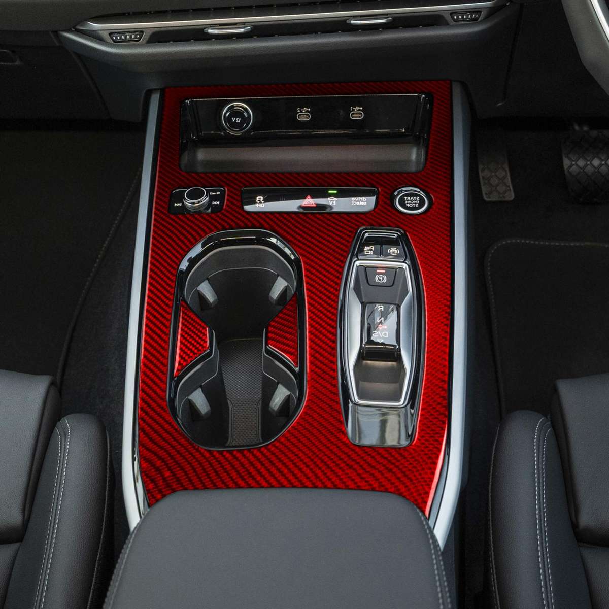 3pcs /Set Center Console Cup Holder Trim Right-Hand Drive For Audi A5 / A5L / S5 Avant / A5 Saloon /
