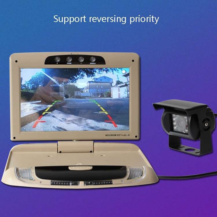 9 Inch Car HD Car Reversing Display Car Ceiling Display(Beige)