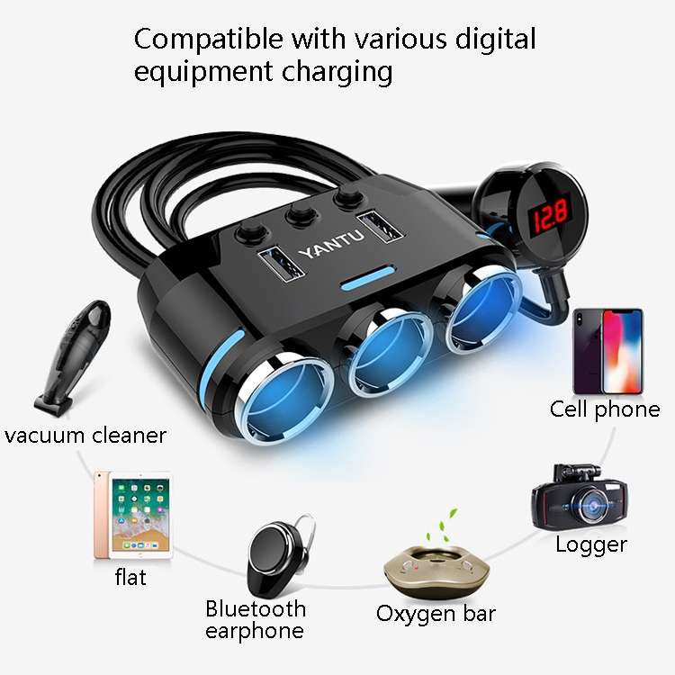 YANTU B39 Cigarette Lighters Cars Multifunctional Usb Fast Charging Car Charger Wireless Voltage