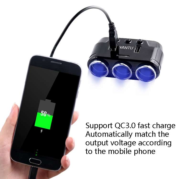 YANTU B39 Cigarette Lighters Cars Multifunctional Usb Fast Charg ... Wireless Qualcomm Non-Voltage