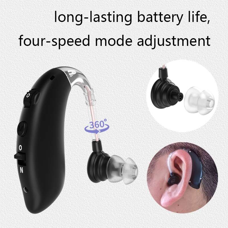 GM-105 Elderly Hearing Aid Sound Amplifier Intelligent Noise Reduction Sound Collector, Style: US Pl