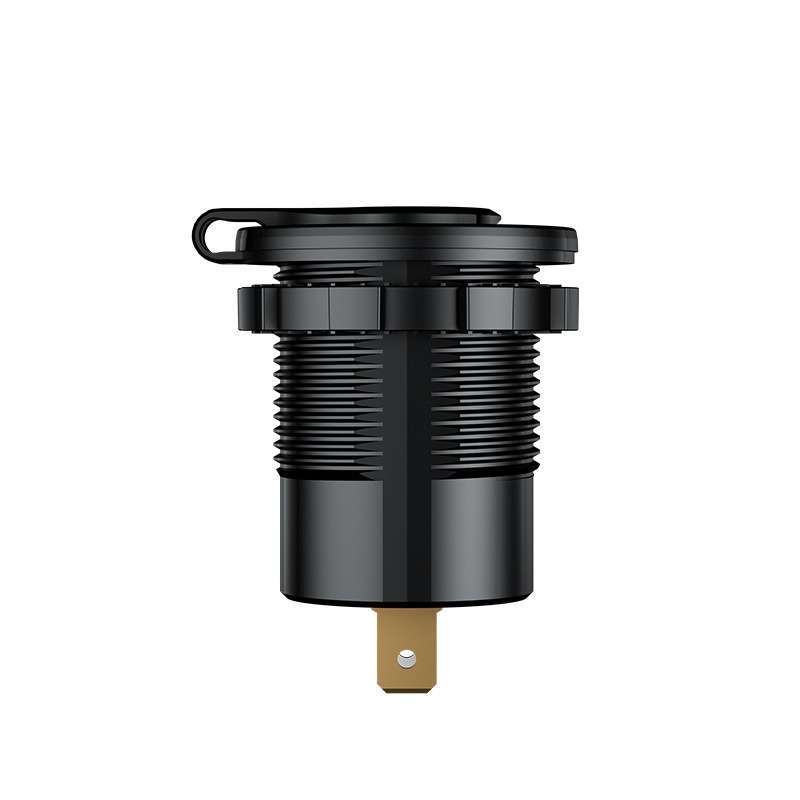 Car Motorcycle Ship Modified With Colorful Screen Display USB Dual QC3.0 Fast Charge Car Charger, Mo