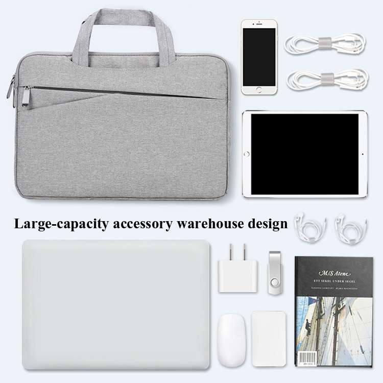BUBM FMBX Laptop Liner Bag Business Computer Bag Large-Capacity Computer Handbag, Size: ... (Gray)