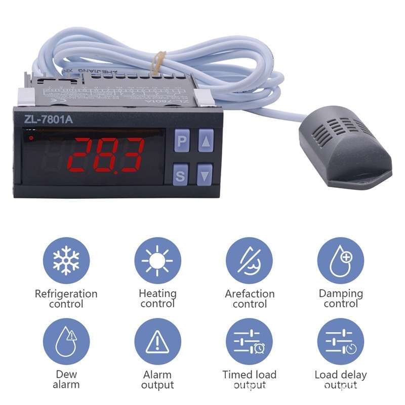 ZL-7801A Dual Output Intelligent Temperature And Humidity Conductor Automatic Temperature Conducto