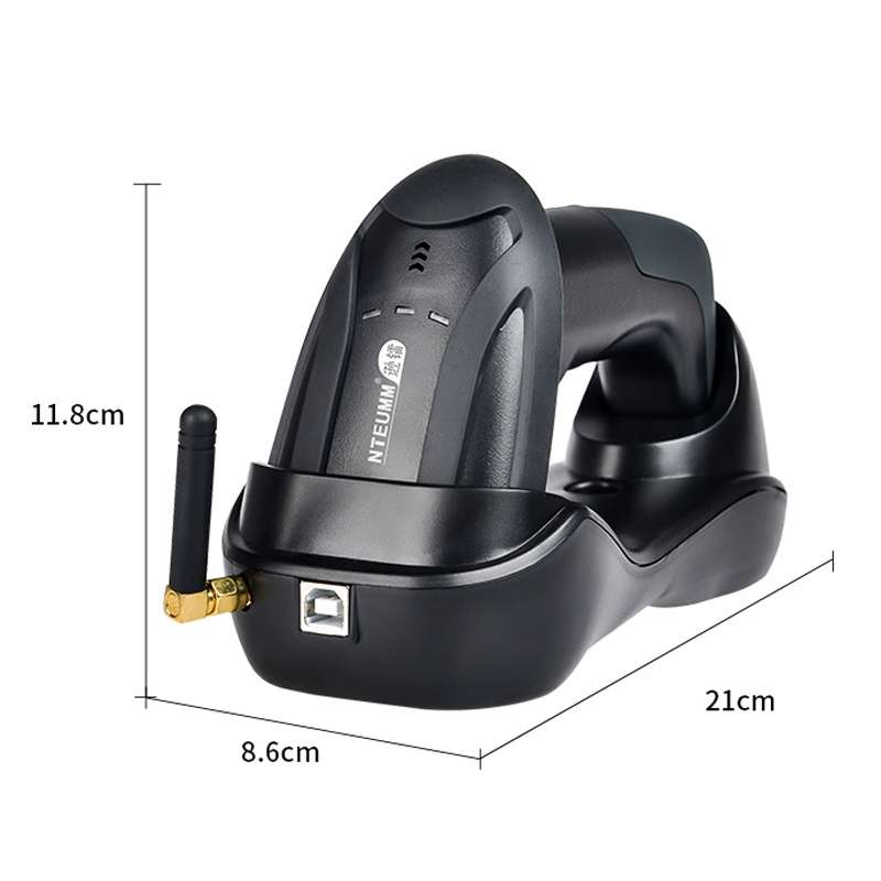 NETUM H8 Wireless Barcode Scanner Red Light Supermarket Cashier Scanner With Charger, Specification: