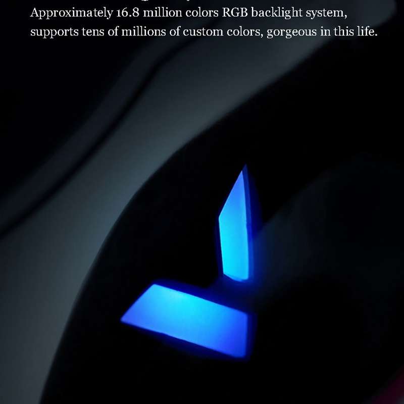 Rapoo VT960 1600 DPI 7 Keys Dual Mode Macro Programmable Symphony RGB Backlit Wireless Gaming Mouse(