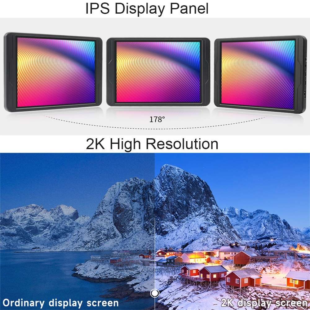 Waveshare 8 Inch 2K IPS 1536×2048 Optical Bonding Toughened Glass Panel Touch Display, Plug:US Plug
