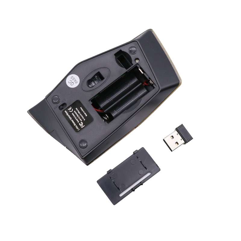 M-189 2.4GHz 6 Keys 2.4G Wireless Cool Game Mouse(Golden)
