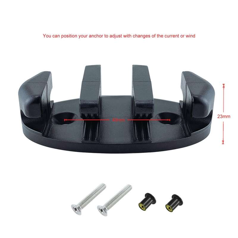 2 PCS Nylon Plastic Marine Tether Seat(With Screw)