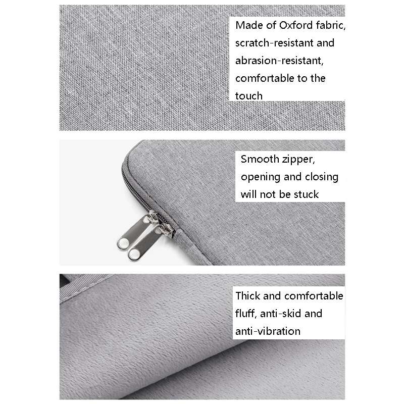 Baona Laptop Liner Bag Protective Cover, Size: 12 inch(Gray)