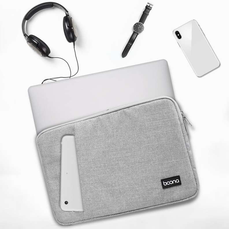 Baona Laptop Liner Bag Protective Cover, Size: 12 inch(Gray)