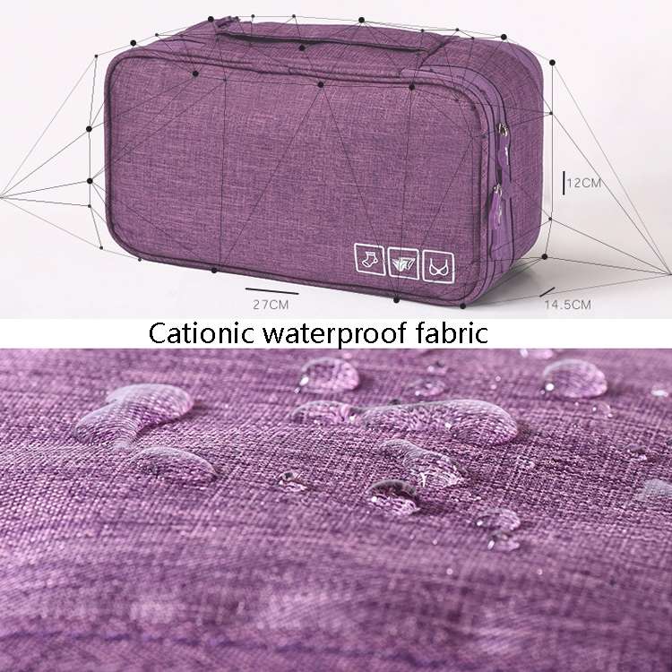 Travel Waterproof Storage Bag Underwear Storage Finishing Bag(Gray)