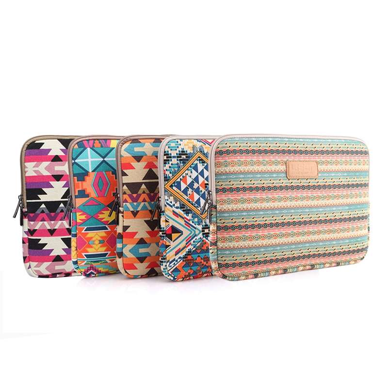 LiSEN LS-518 Lingge Pattern Laptop Computer Liner Bags, Size: 12 inch(Orange Pattern Geometry)