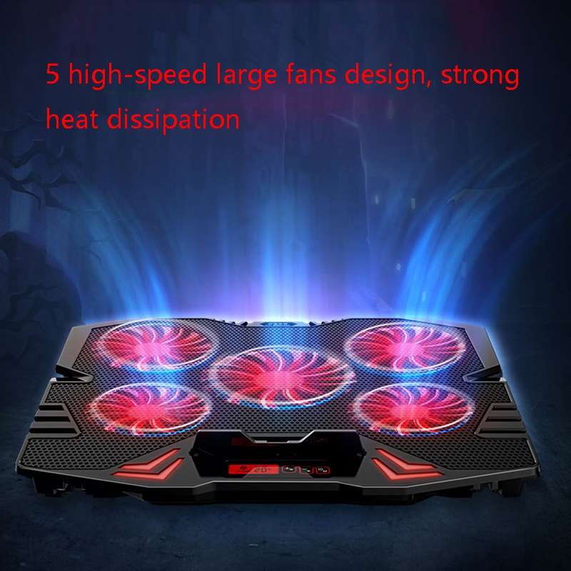 ICE COOREL K5 Laptop Radiator Computer Cooling Bracket, Colour: Standard Version (Black Red)