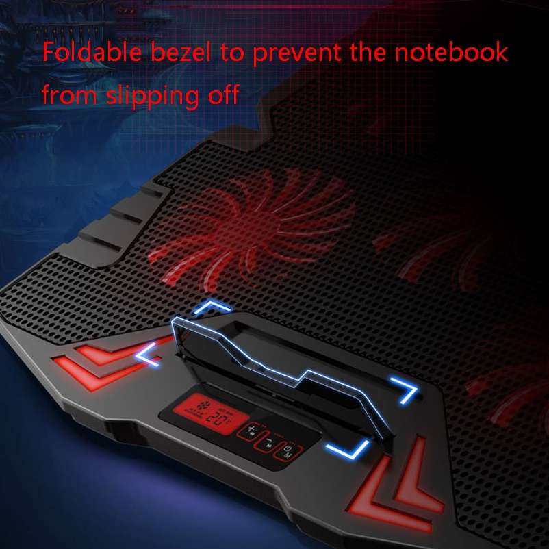 ICE COOREL K5 Laptop Radiator Computer Cooling Bracket, Colour: Standard Version (Black Red)